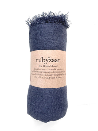 Rubyzaar Boho Scarf - Deep Space