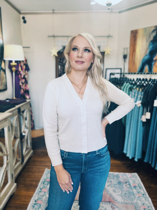 Jumper 1234 Velvet Little Cardigan-Ear of Wheat or Conway