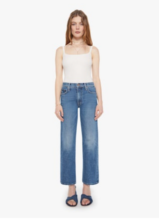 Mother The Mid Rise Rambler Zip Ankle - Tambourine Man