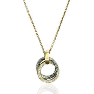 Mixed Metal Trinity Necklace