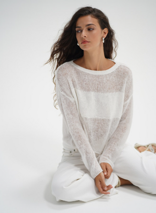 LNA Benford illusion Sweater-Soft White or Black