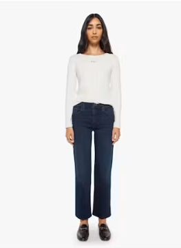 Mother The Mid Rise Rambler Zip Ankle-Chip on my Shoulder
