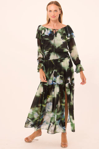 Misa Polly Skirt - Blurred Casablanca Lily