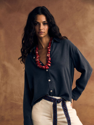 Xirena Gia Shirt-Almost Black