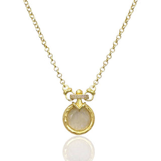 Tat2 Designs Mini Gold Vecchio Moonstone Necklace