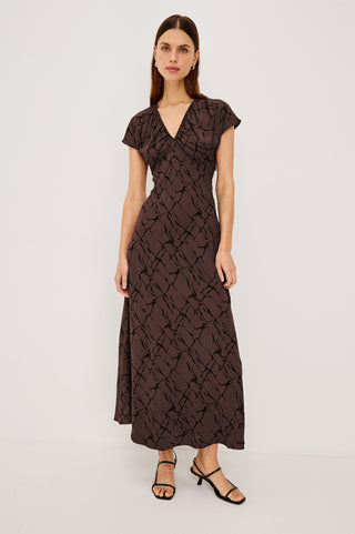 Rails Kort Dress-Brown Obsidian