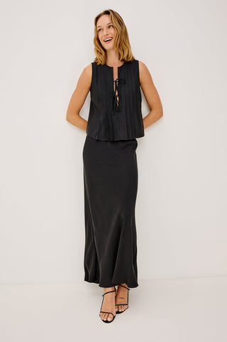 Rails Romina Skirt-Black Linen