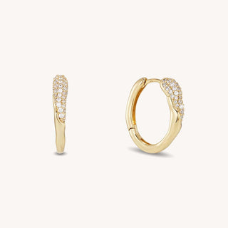 Dean Davidson Charlotte Hoops-White CZ/Gold