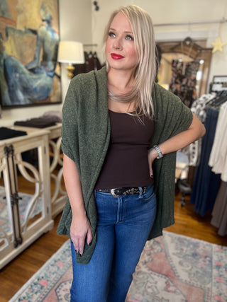 Autumn Cashmere Featherweight Wrap-Brownie, Marsh or Blazer