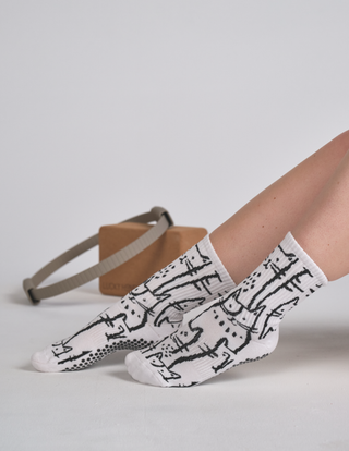 Lucky Honey The Animal Love Grip Sock