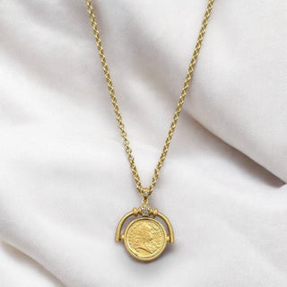 Tat2 Designs Gold Sol Spinner Necklace