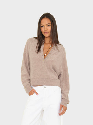 Xirena Griffin Sweater-Heather Brown
