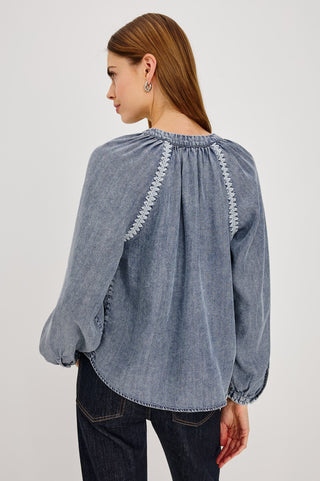 Rails Tali Blouse-Blue Ridge