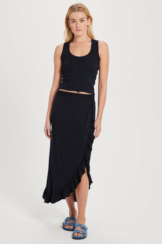 Goldie Ballet Wrap Skirt-Black
