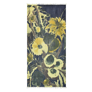 Dupetta Designs Kate Oversized Wool Scarf -Yellow/Brown