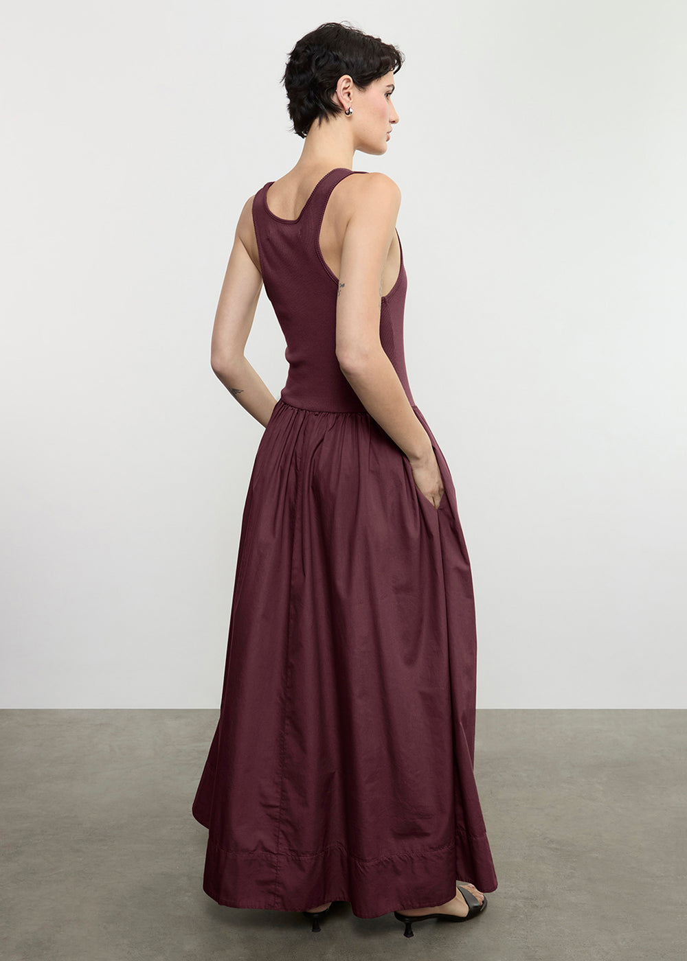 Enza Costa Cotton Resort Tank Dress-Dark Cherry – Madisonbelle