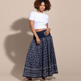 Go Silk Go in on the  Yolk Skirt-Bandana