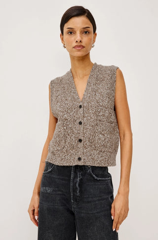Rails Kashmir Vest- Brown Melange