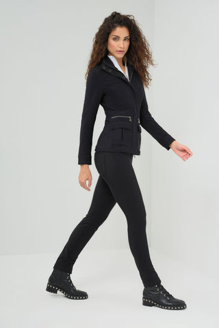 Anatomie Kenya Faux Suede Safari Jacket-Black