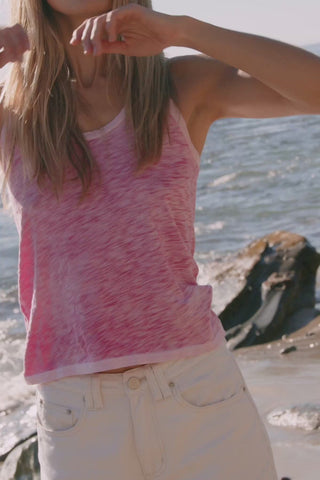 Goldie Racerback Tank-Hot Pink or Sea