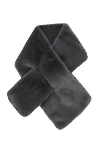 Hana C.C Faux Fur Sold Color Winter Scarf