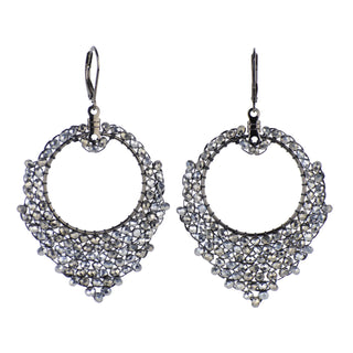 Millianna Millianna Tiny Tulip Earrings-Antique Silver