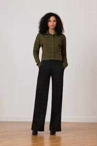 Avenue Montaigne Sleek Pant-Tobacco Plaid