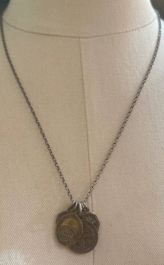 Shannon Koszyk One of a Kind Necklace-Vintage Medals