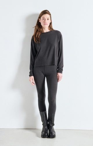 American Vintage Ypawood Long Sleeved T-Shirt-Carbon