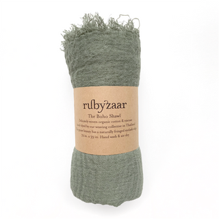 Rubyzaar Boho Scarf - Sage