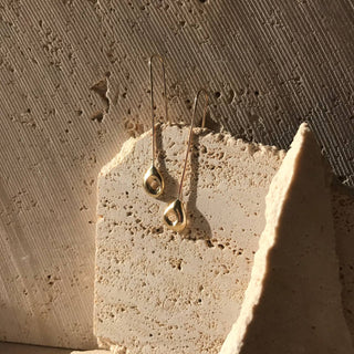 Rebekah J. Designs Nook Earrings-Brass