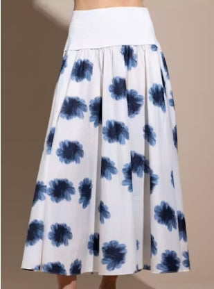 Go Silk Go In on it Yolk Skirt-Flower Explosion