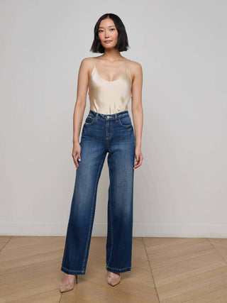 L'Agence Clayton Highrise Wide Leg-Orella