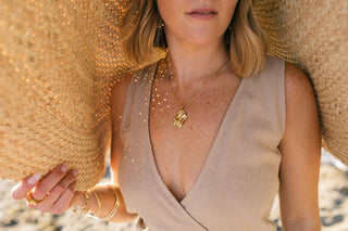 Rebekah J. Designs Laver Necklace-Brass