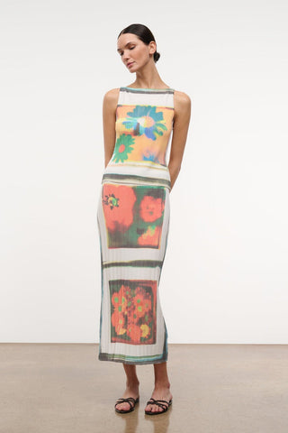 Staud Noemi Skirt-Superbloom Scarf