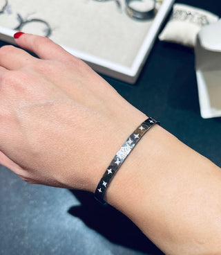 Annie Fensterstock Diamond Cluster Cuff