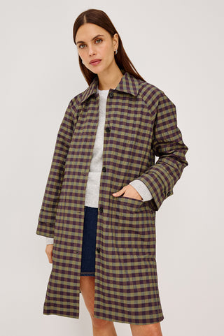 Rails Mattie Coat-Tapenade Check