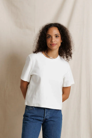 Perfectwhitetee Atlas Crewneck Heavy Cotton Tee-Dark Olive, True Black or White