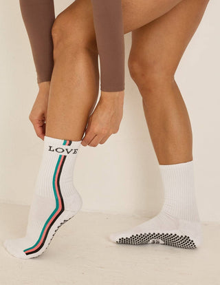 Lucky Honey The Retro Grip Sock-Love