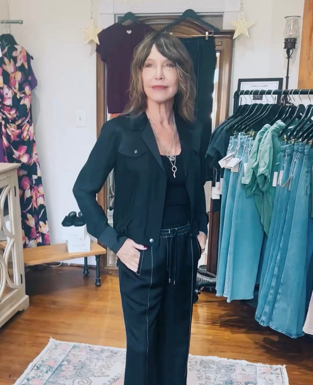 Go Silk Go Hepburn Shacket-Black – Madisonbelle