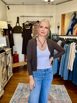 CRUSH Amara Breeze and Barrell Button Polo-Black Out