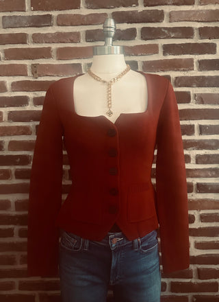 Staud Rachela Top-Sangria