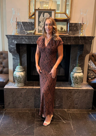Rails Kort Dress-Brown Obsidian