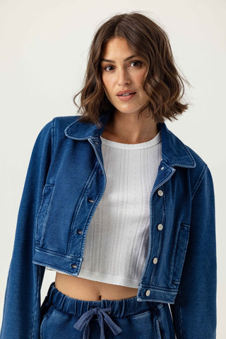 We Are Sundays Jane Jacket-Medium Wash Denim