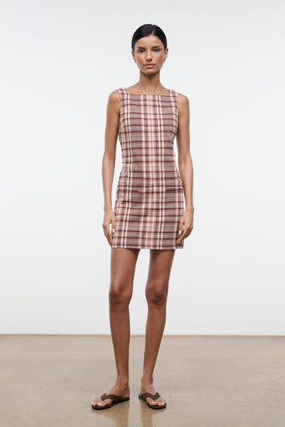 Staud Shea Dress-Tuscany Plaid