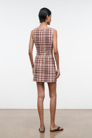 Staud Shea Dress-Tuscany Plaid