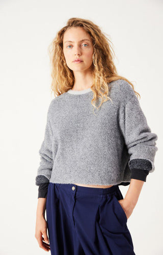 American Vintage Sapowood Sweater-Grey/Black