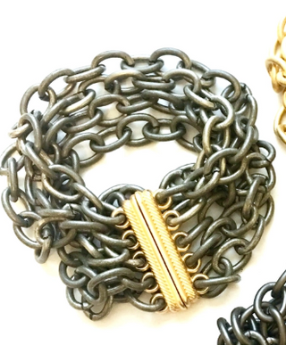 LJ Sonder Knox-Antique silver with gold clasp