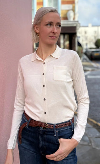 Jumper 1234 Slinky Shirt-Chalk