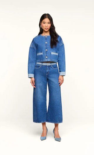 L'Agence Bronte H/R Crop Wide Leg- size 30